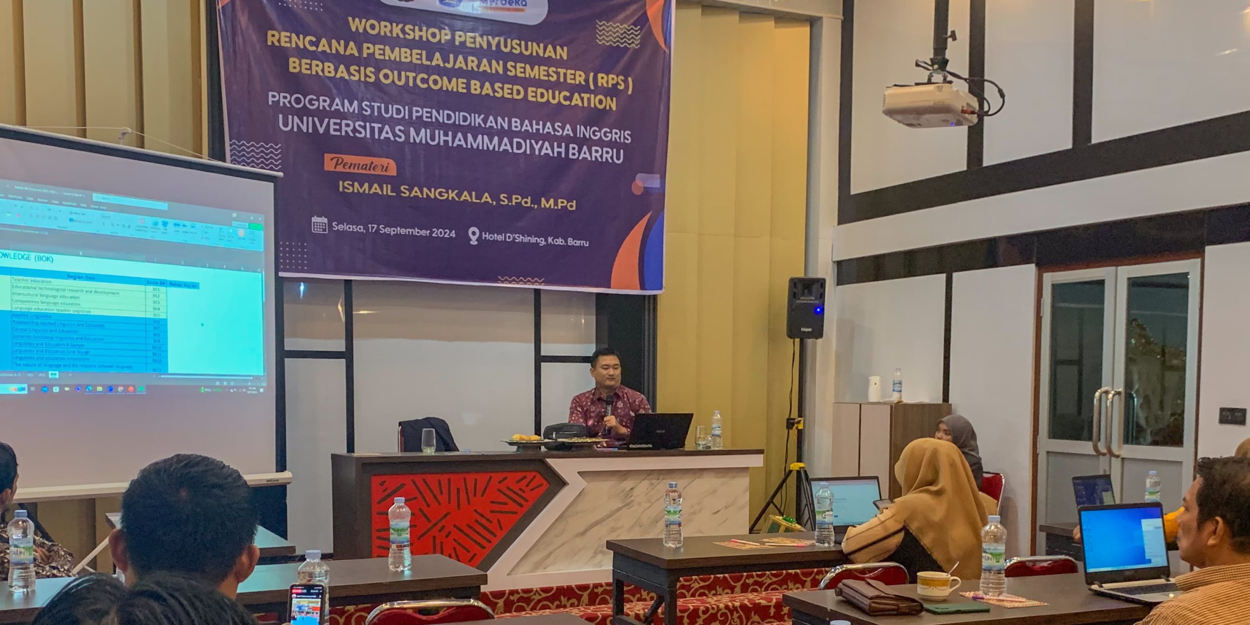 Workshop Penyusunan Rencana Pembelajaran Semester (RPS) Berbasis Outcome Based Education (OBE) di Prodi Pendidikan Bahasa Inggris Universitas Muhammadiyah Barru