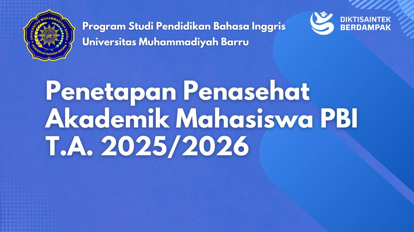 Penetapan Penasehat Akademik Mahasiswa PBI T.A. 2025/2026